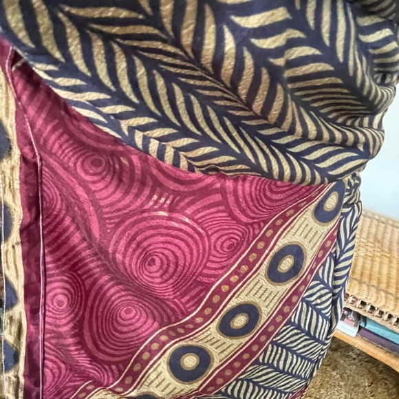 Style Unlimited Boho Dress Gold Blue One Size - Picture 10 of 10